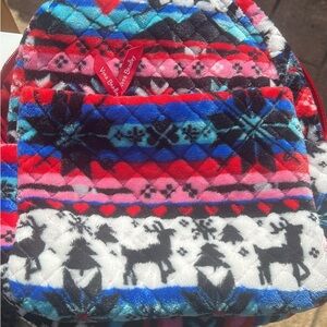 Vera Bradley Festive Red and Blue Backpack
